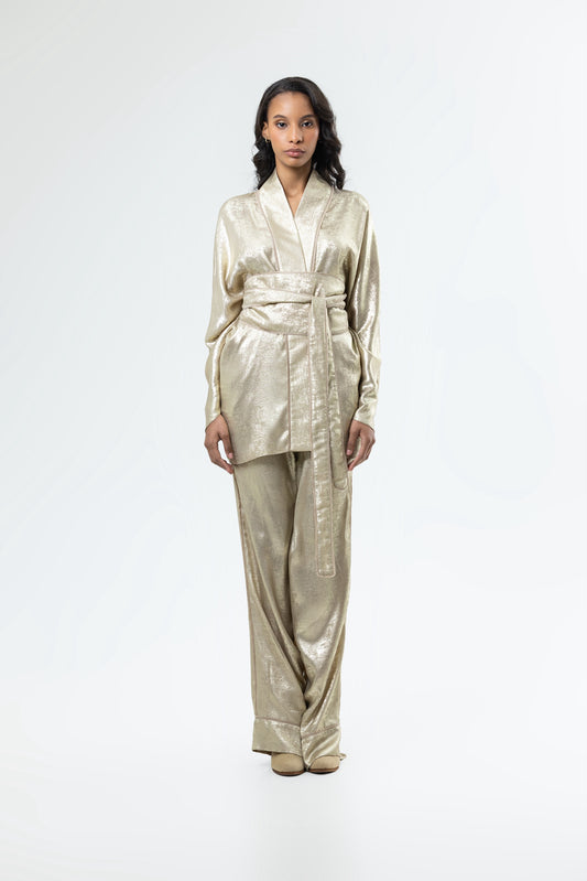 Golden Liquid Kimono
