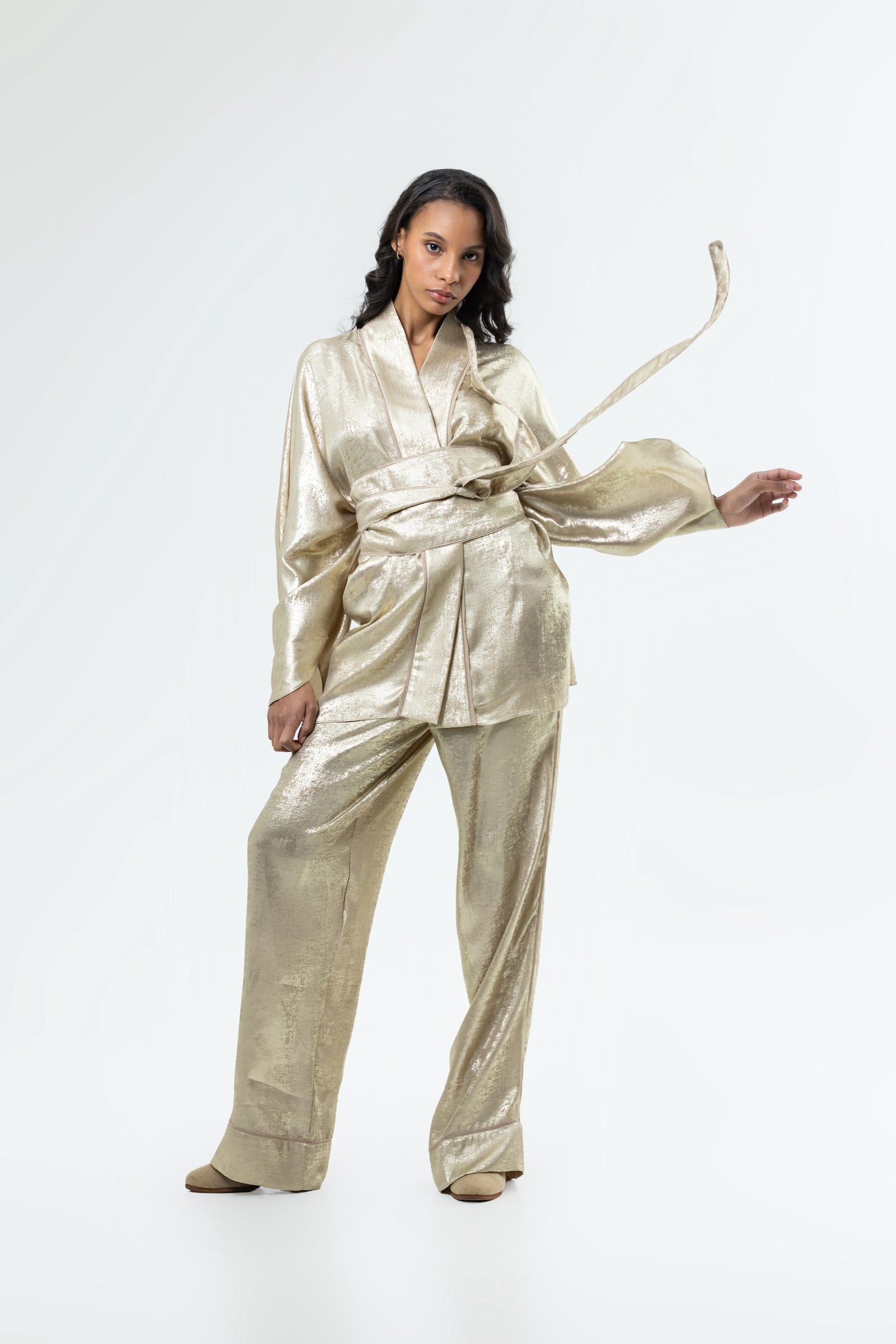 Golden Liquid Kimono (Belt)