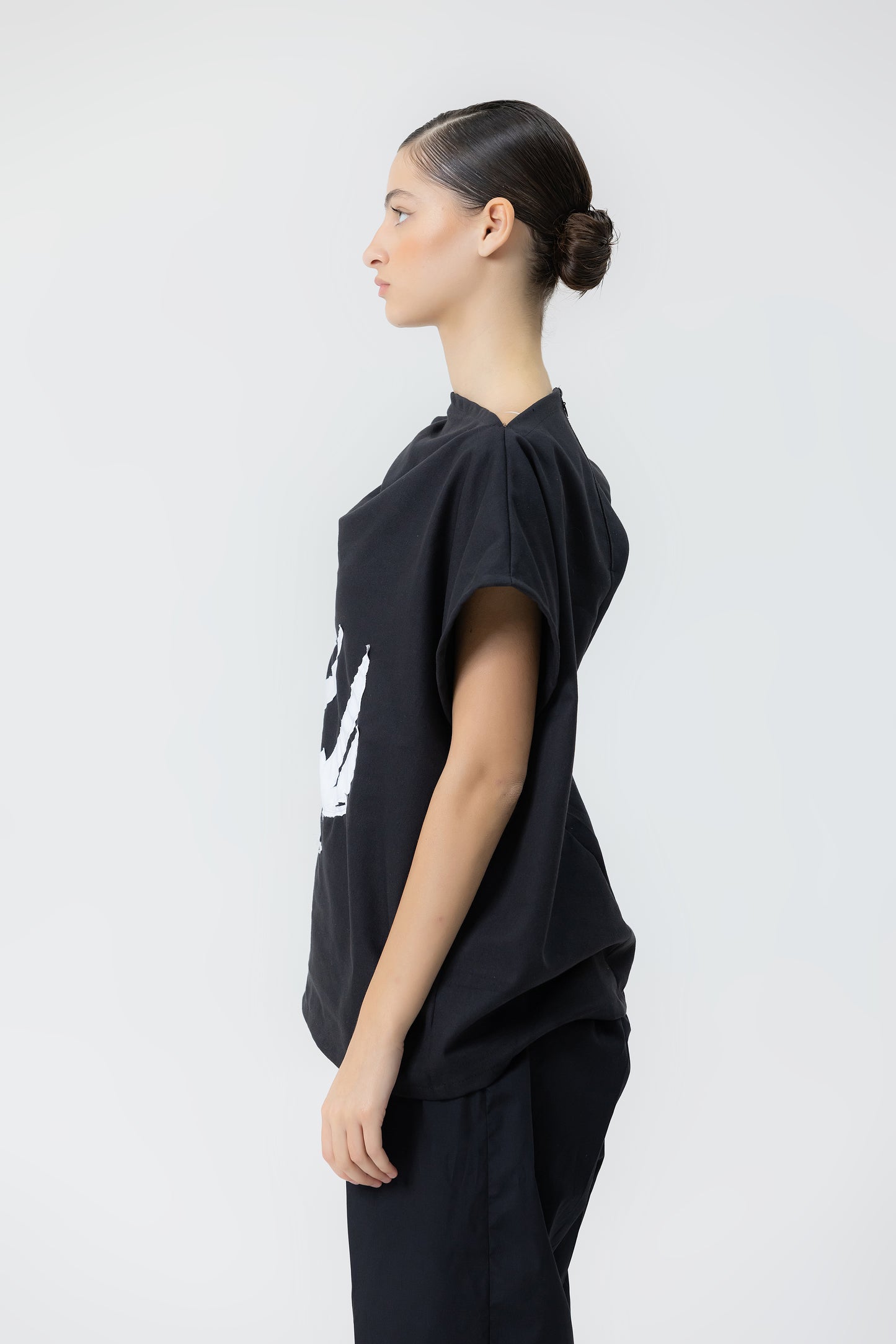 Rosario Asymmetric Denim Top