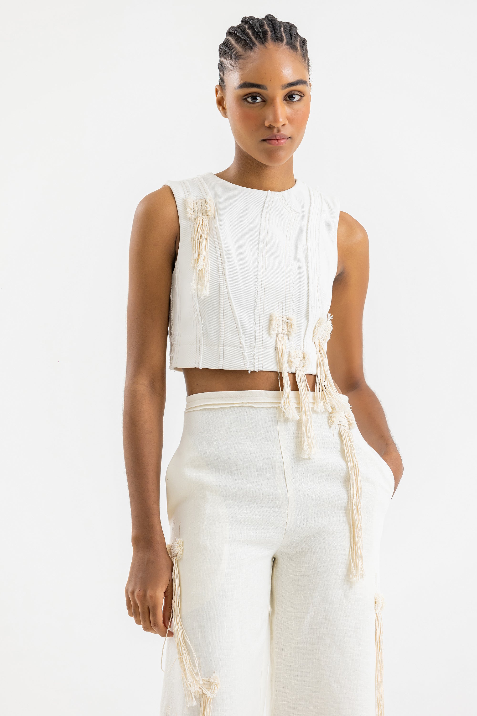 Pepin Denim Crop Top