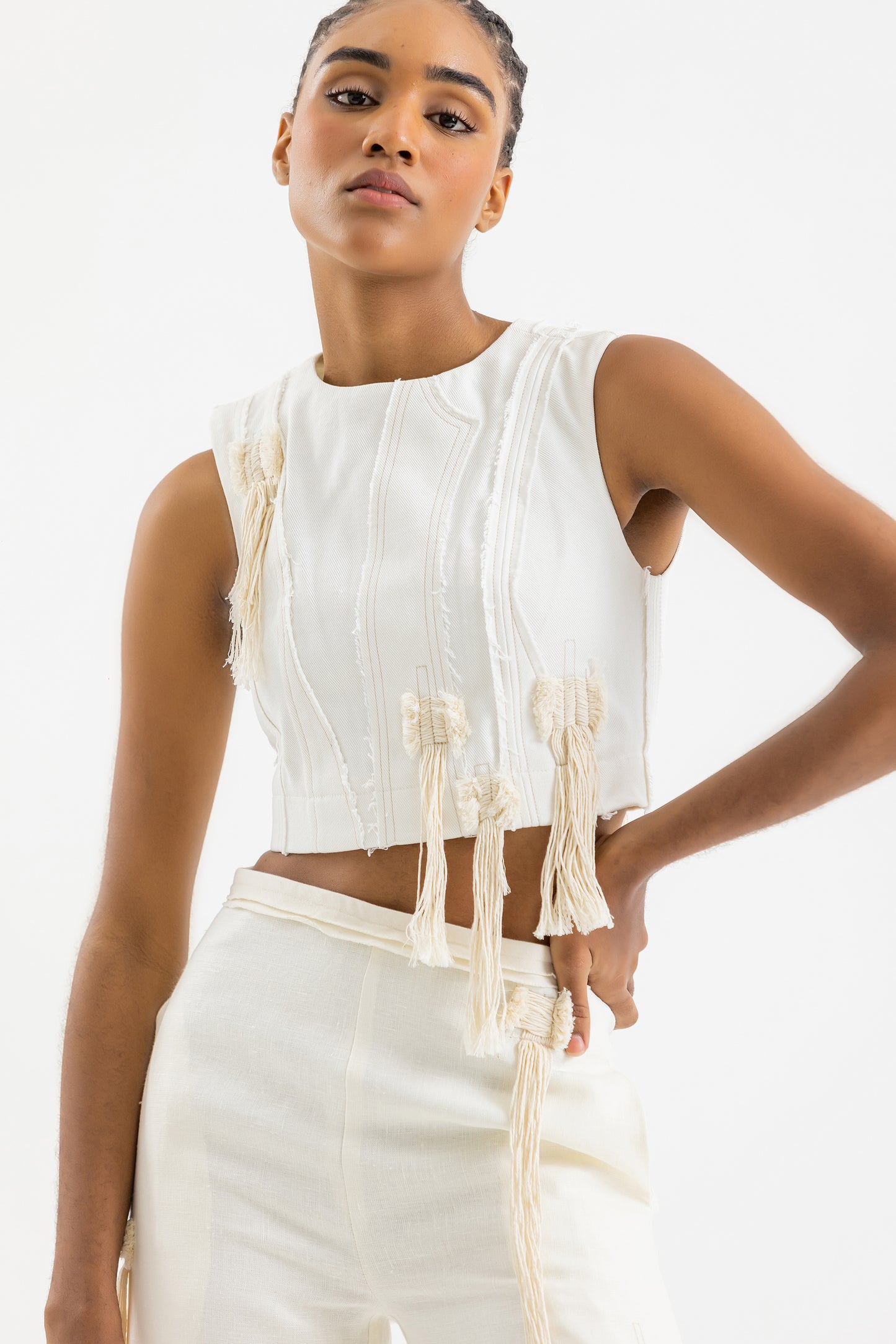 Pepin Denim Crop Top