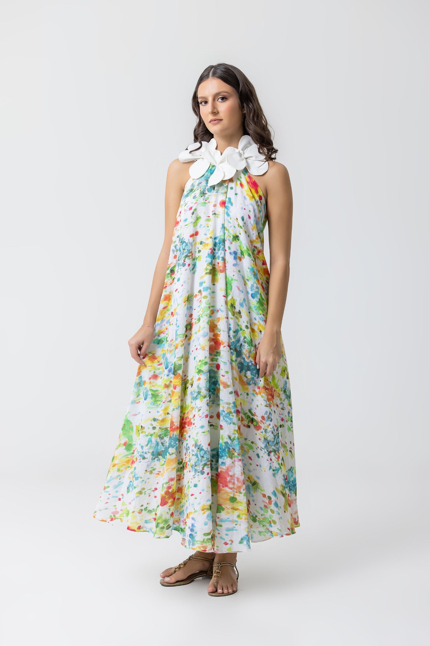 Califé Dress - Lino Multicolor