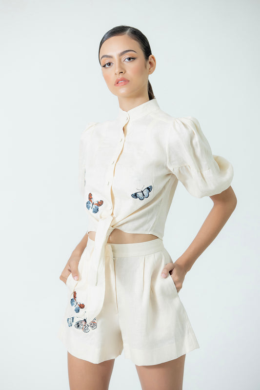 Crop Top Embroidered