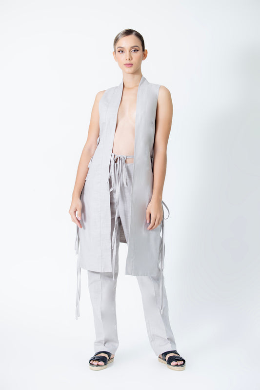 Bow long pants