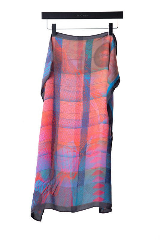 Bless My Funk Silk Polyester Scarf 02