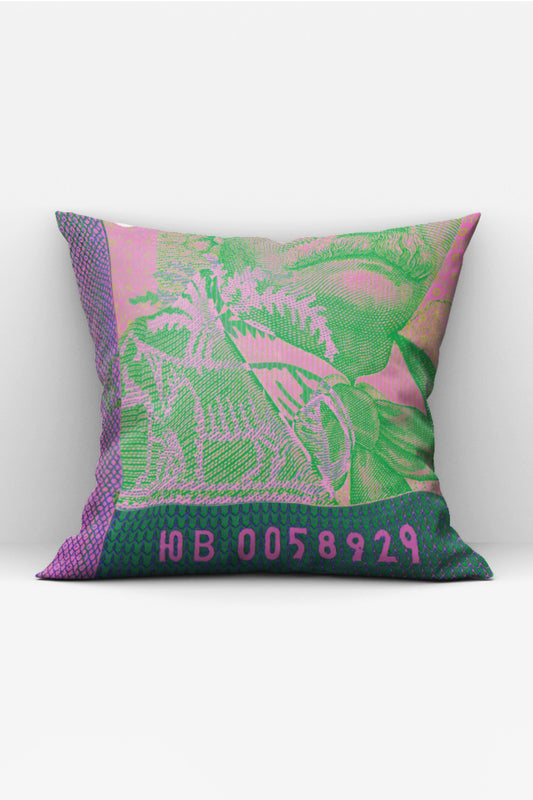 Bless My Funk Pillow - Magenta, green & blue