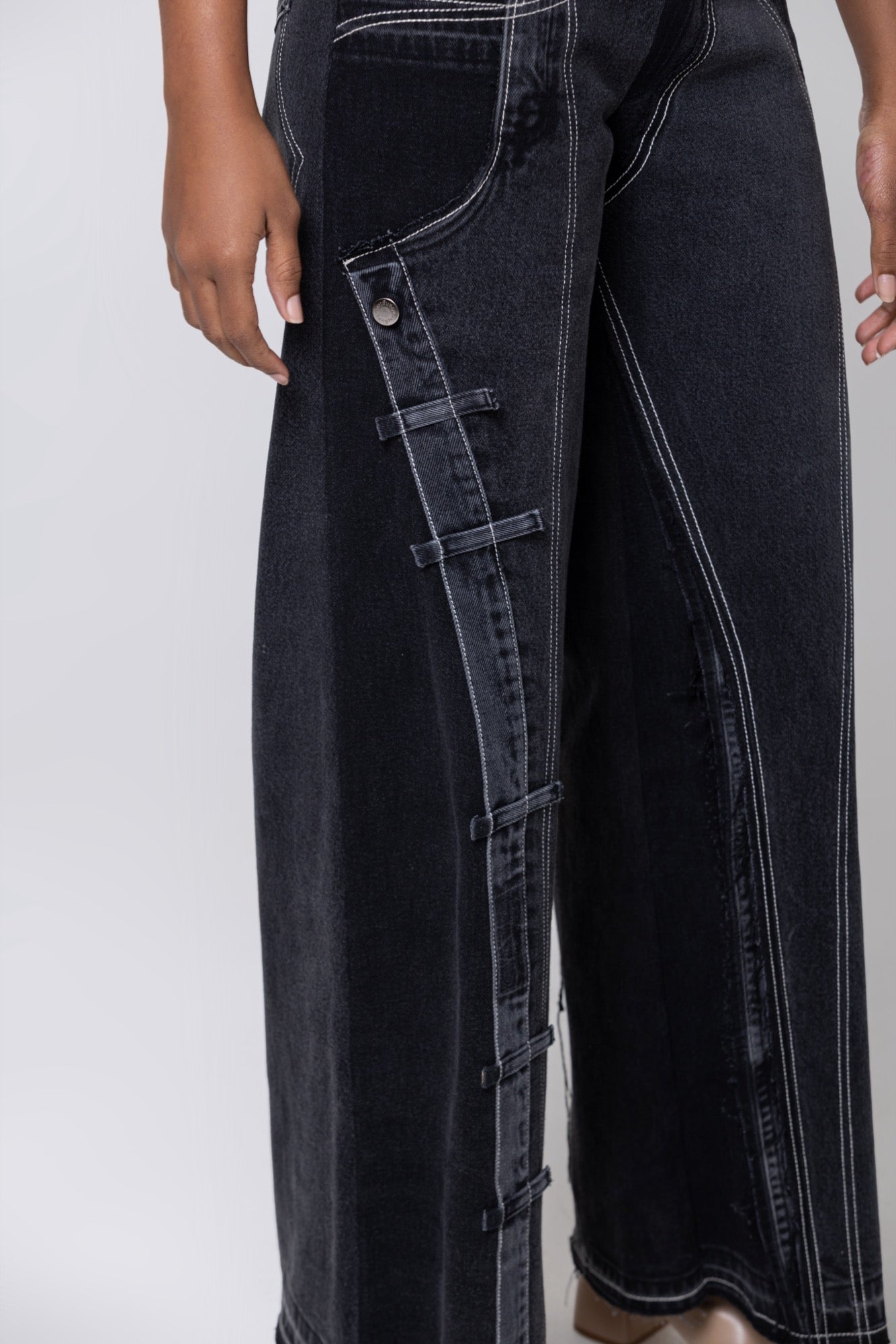 Artisanal Denim Pant in Black