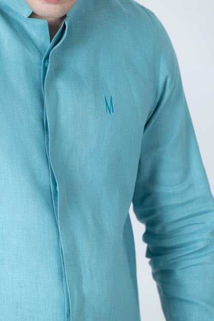CAMISA CONTINUO TURQUESA