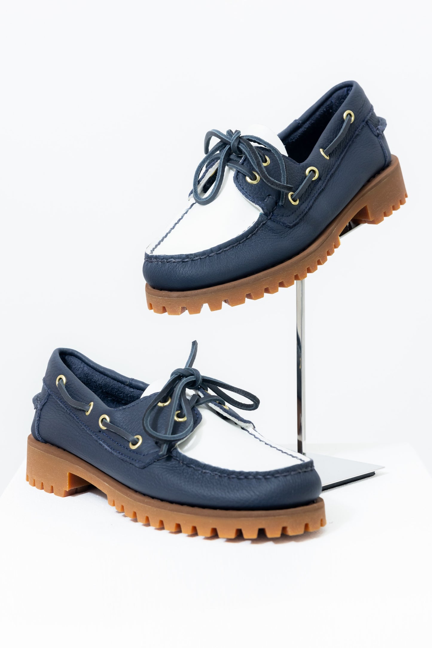 Coastal Navy Lug Boat Shoe