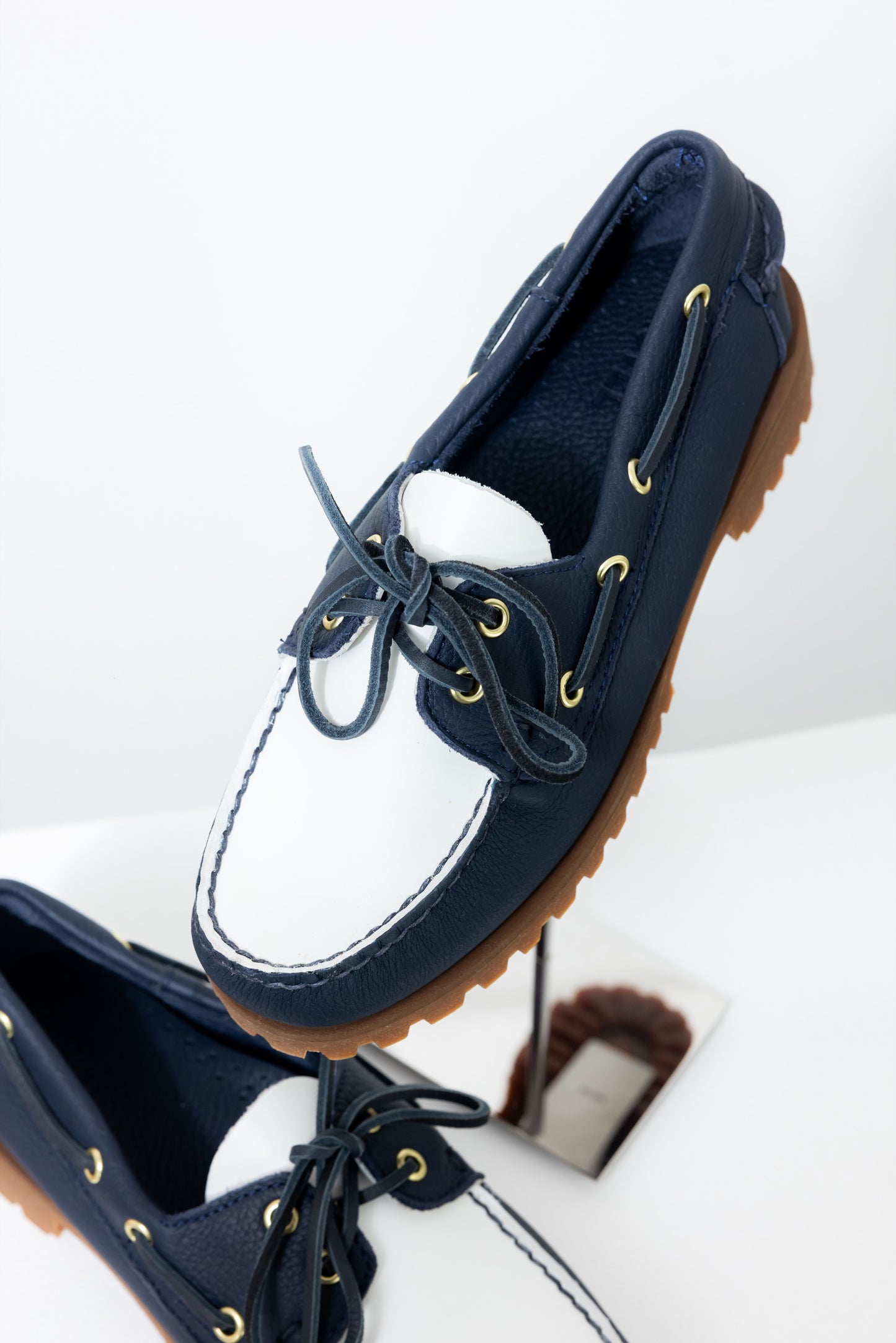 Coastal Navy Lug Boat Shoe