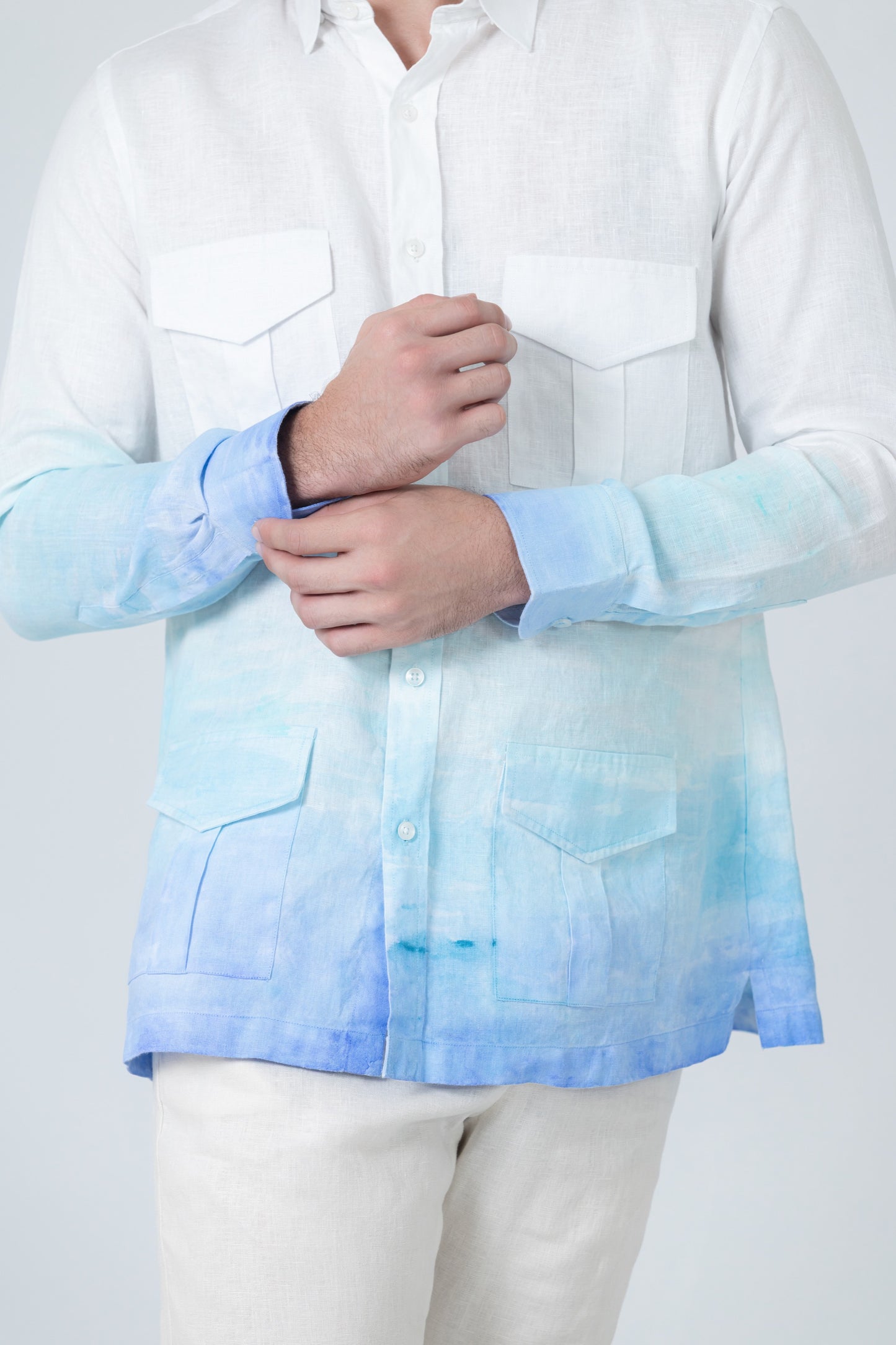 Camisa Safari "CONTINUO - HORIZONTE LÍQUIDO"