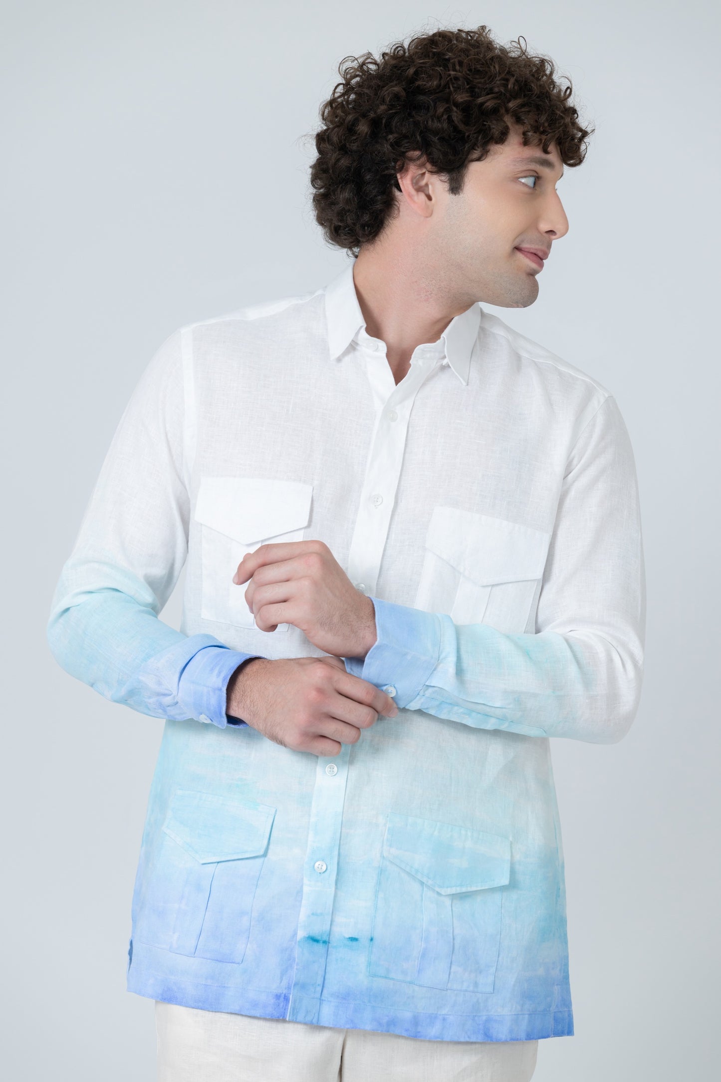 Camisa Safari "CONTINUO - HORIZONTE LÍQUIDO"