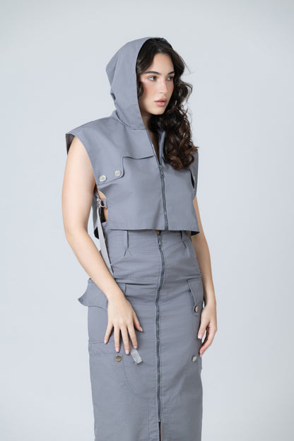 Estela Cropped Hoodie
