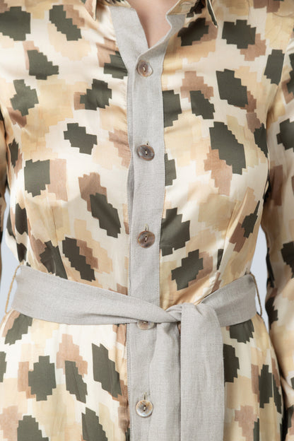 Horizonte Belted Blouse