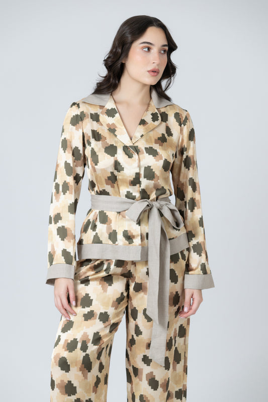 Horizonte Belted Blouse