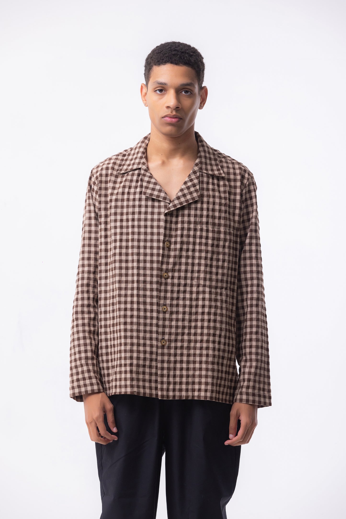 Oviedo Shirt Brown Gingham