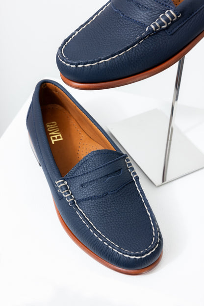 Navy Penny Loafer