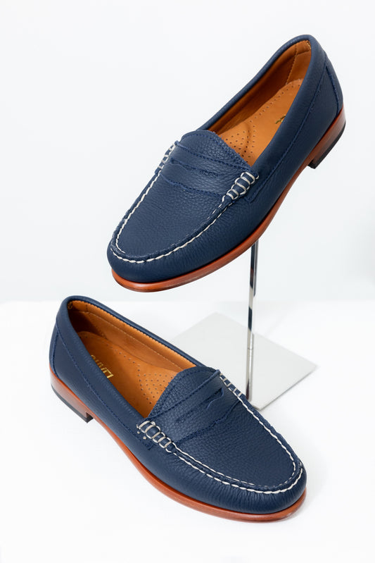 Navy Penny Loafer