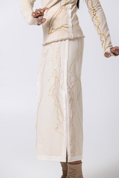 Nita Linen Long Skirt