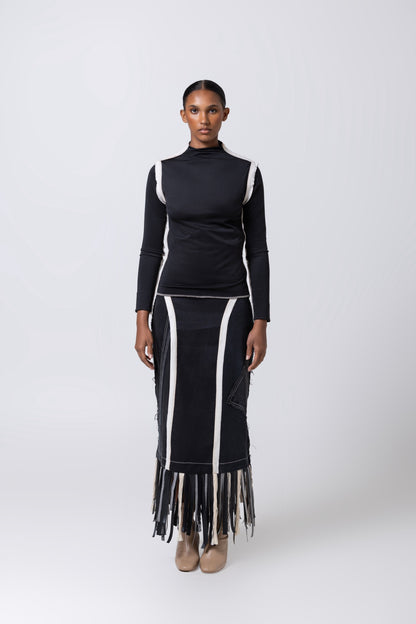 Nita Long Sleeve Turtleneck in Black