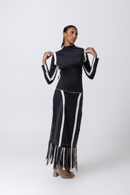 Nita Long Sleeve Turtleneck in Black