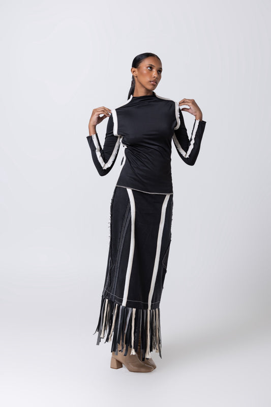 Nita Long Sleeve Turtleneck in Black