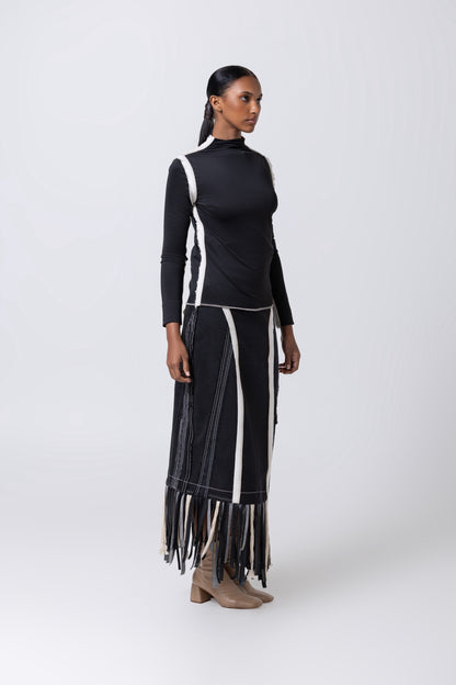 Nita Long Sleeve Turtleneck in Black