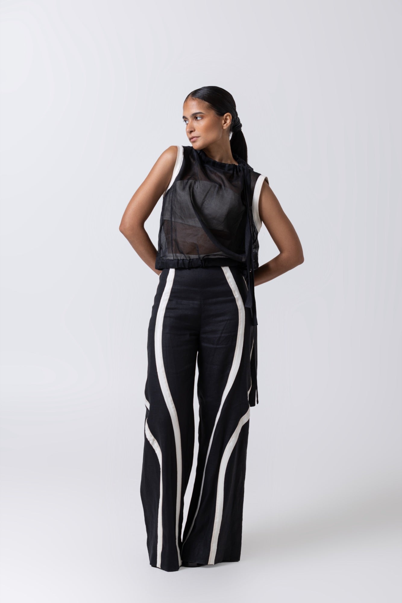 Organdí Ruched Top