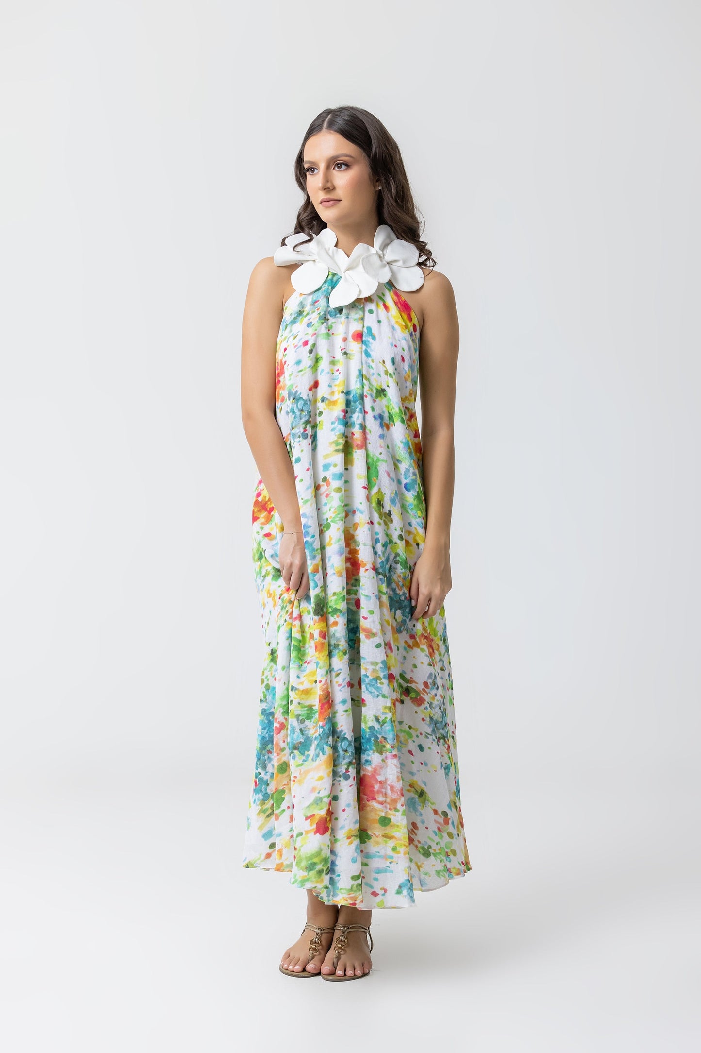 Califé Dress - Lino Multicolor