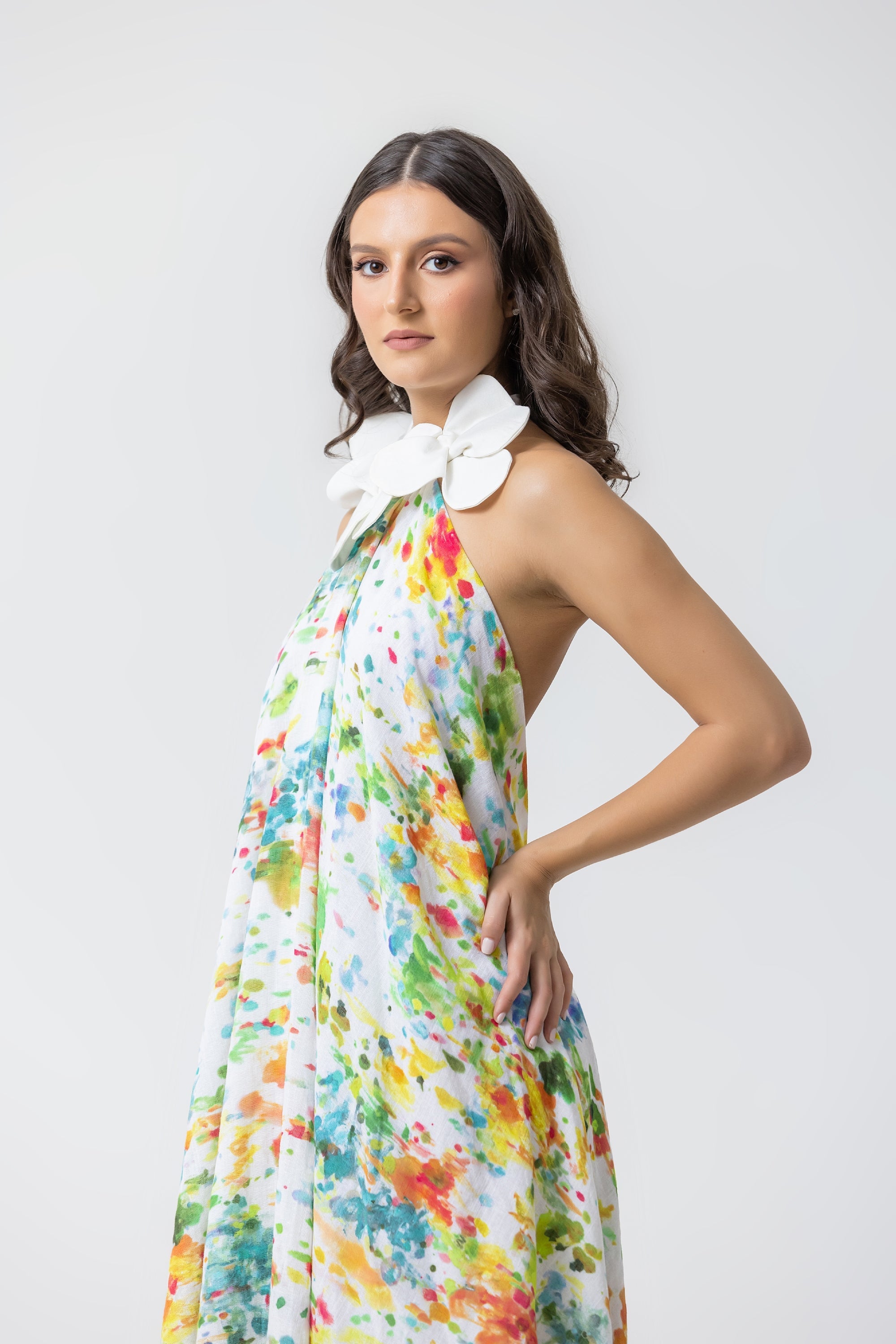 Califé Dress - Lino Multicolor