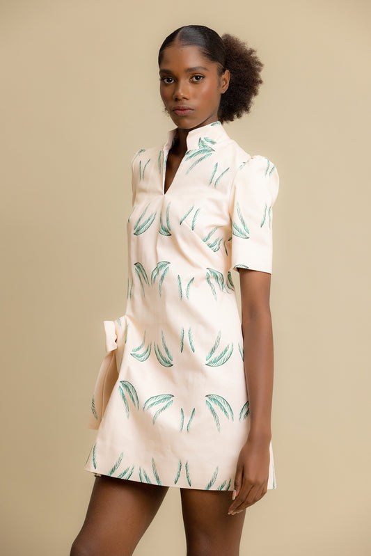 Watercolor Palm Dress