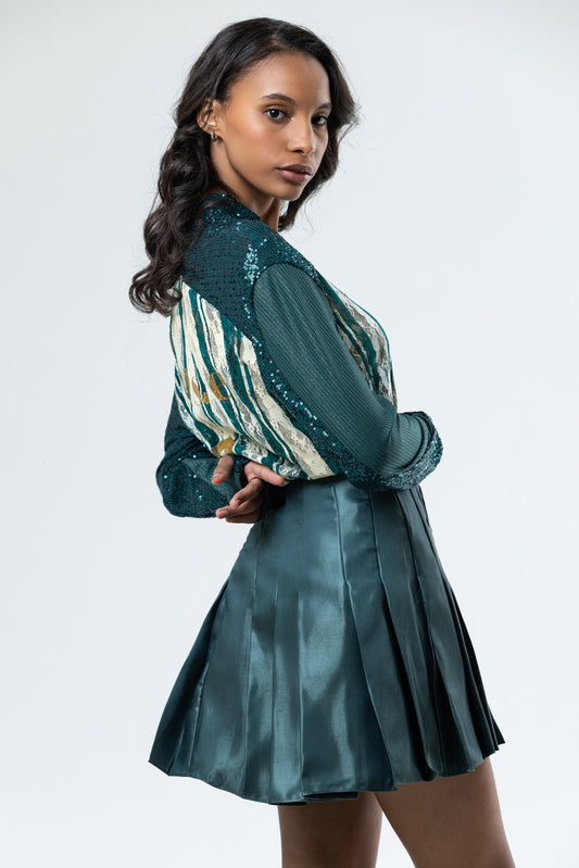 Green Lace Jersey