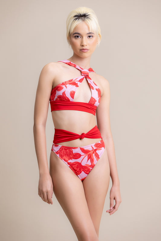 Cayena Knot High Bikini Set