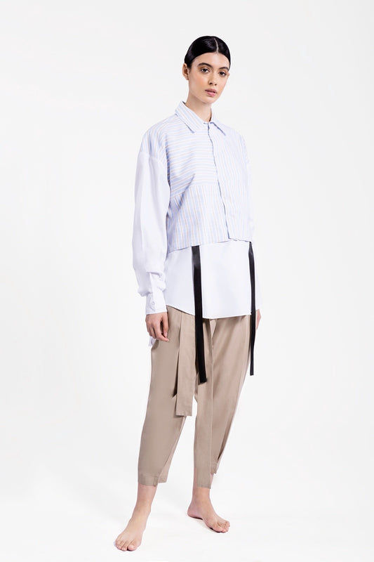 Extra White Combo Shirt