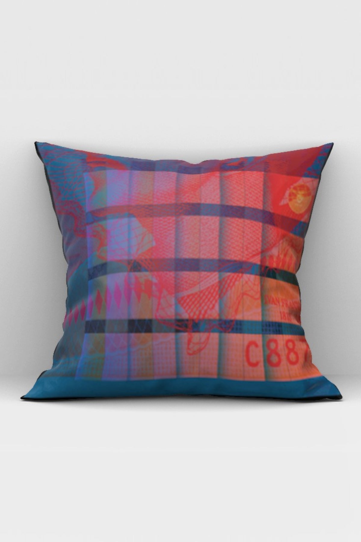 Bless My Funk Pillow - Red &amp; blue.